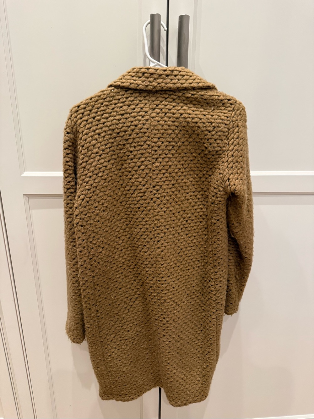 Obey Chunky Knit Cardigan in Camel/Tan - Picture 3 of 3